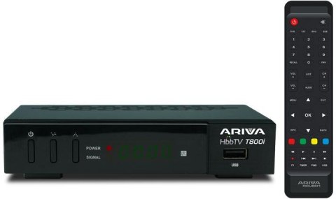 Tuner Ariva T800i HbbTV DVB-T2 H.265 HEVC