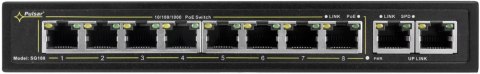 SWITCH POE PULSAR SG108 10-PORTÓW (8xPoE + 2xUPLINK)