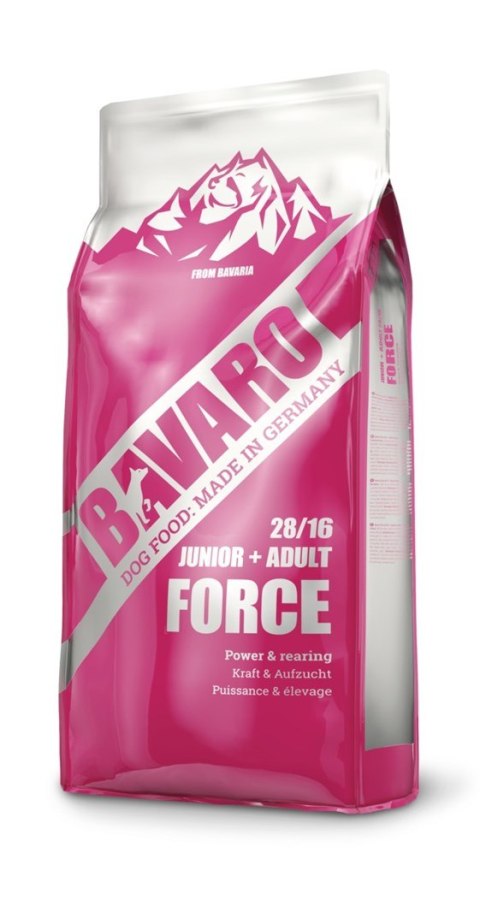 Josera Bavaro Force 28/16 - karma dla psów i szczeniąt aktywnych - 18kg