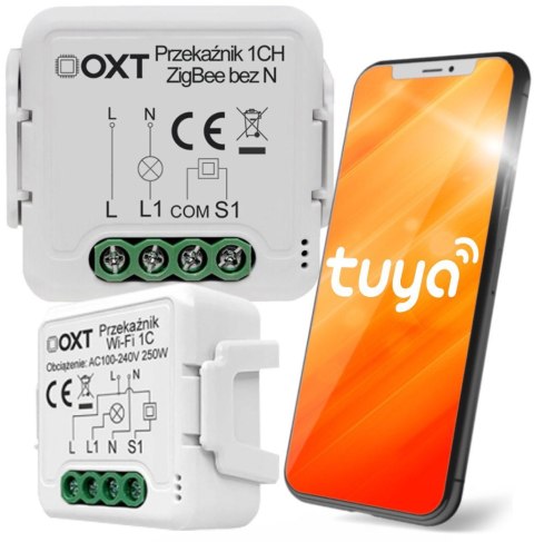 Moduł OXT mini 1 obwód ZigBee bez N Tuya