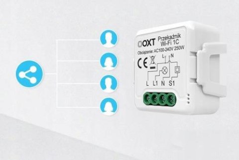 Moduł OXT mini 1 obwód ZigBee bez N Tuya