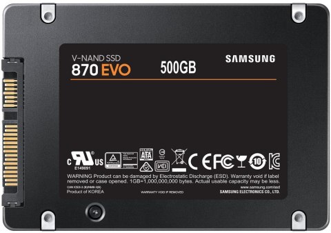 Dysk SSD Samsung 870EVO MZ-77E500B/EU 500GB