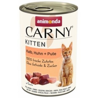 ANIMONDA Carny Kitten cielęcina,kurczak,indyk 400g