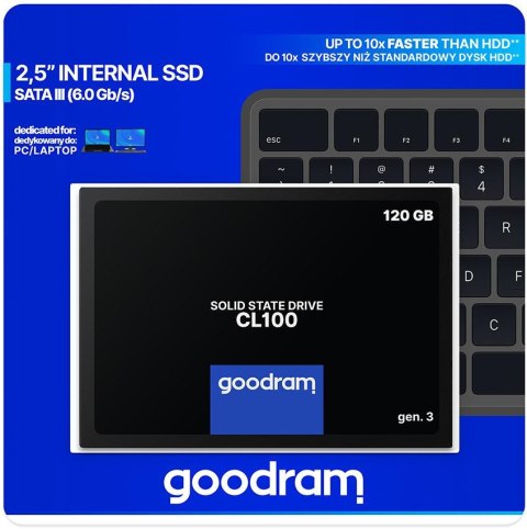 DYSK SSD GOODRAM CL100 G3 120GB SATA3