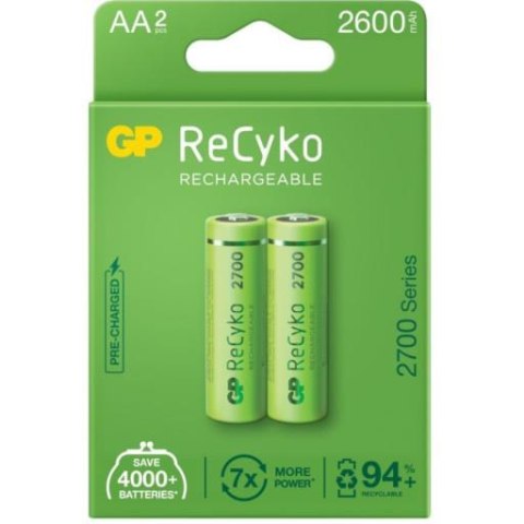 Akumulatorki AA / R6 GP ReCyko 2700 Series Ni-MH 2600mAh blister 2 sztuki