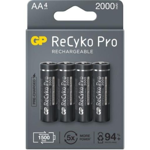 Akumulatorki AA / R6 GP ReCyko Pro Ni-MH 2000mAh blister 4 sztuki