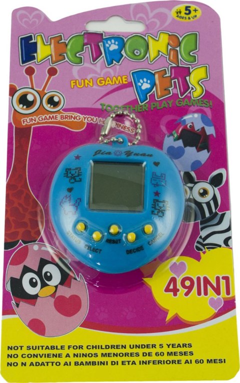 Zabawka Tamagotchi elektroniczna gra 49w1 niebiesk