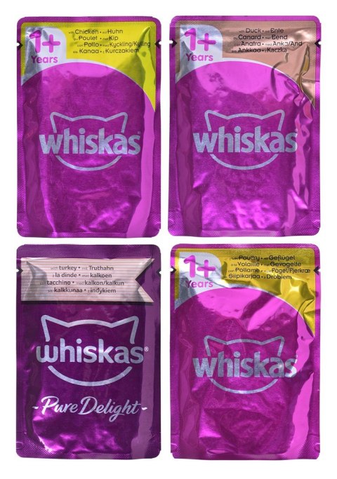 WHISKAS Potrawka Adult 40x85g Smaki Drobiowe