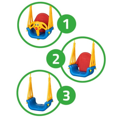 Huśtawka ogrodowa kuebłkowa domowa dla dzieci 3w1
