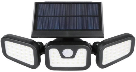 Lampa solarna LTC 74 x LED SMD, 20 W, czujnik ruchu i zmierzchu, regulacja kąta świecenia, akumulator 2400 mAh LXLL147 