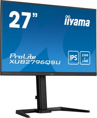 Monitor LED IIYAMA XUB2796QSU-B5 27 cali WQHD HAS + Pivot 1ms FreeSync