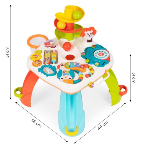 Stolik interaktywny edukacyjny dla dzieci tor dla kulek