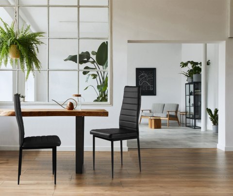 KRZESŁO KRZESŁA ZESTAW KRZESEŁ DO SALONU SKÓRA 4X MODERNHOME KRZESŁO KRZESŁA ZESTAW KRZESEŁ DO SALONU SKÓRA 4X MODERNHOME