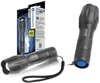 Latarka ręczna diodowa (LED) everActive FL-600 z diodą CREE XM-L2 18650 / 3x AAA (R03)