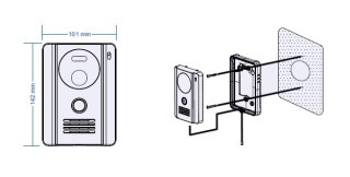 PANEL ZEW. COMMAX Z KAM. DRC-4G DARK GREY