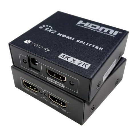 Rozdzielacz / Splitter Techly HDMI 1x2 4K*30Hz Aktywny