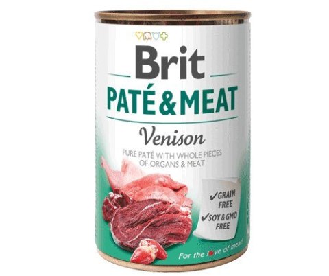 Karma BRIT PATÉ & MEAT z dziczyzną dla psa 400g