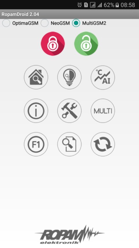 Moduł powiadamiana i sterowania GSM ROPAM MultiGSM-D4M 2 Moduł powiadamiana i sterowania GSM ROPAM MultiGSM-D4M 2