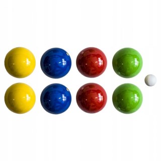 Drewniane Kule do Gry 8 szt. - Boule, Bule, Petanque LONDERO 100 mm w Pokrowcu