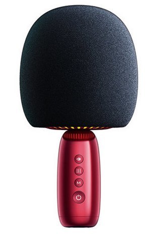 Joyroom mikrofon bezprzewodowy do karaoke z głośnikiem Bluetooth 5.0 2500mAh czerwony JR-K3 red