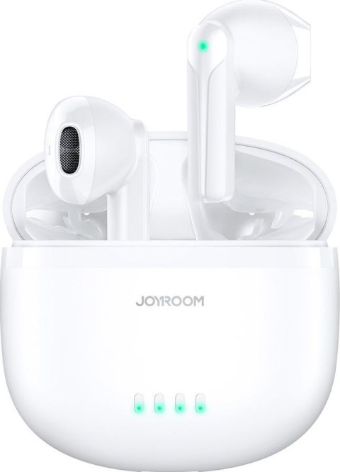 Joyroom słuchawki TWS bezprzewodowe ENC wodoodporne IPX4 Bluetooth 5.3 biały JR-TL11