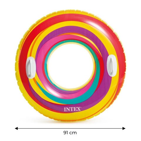 Dmuchane koło do pływania dla dzieci 91cm 59256 INTEX