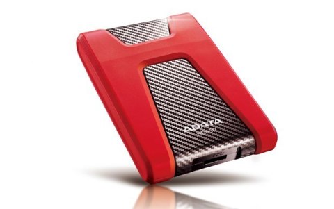 Dysk zewnętrzny ADATA DashDrive Durable HD650 AHD650-1TU3-CRD (1 TB; 2.5"; USB 3.0; 5400 obr/min; kolor czerwony)