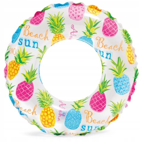 Koło do pływania dmuchane dla dzieci 51cm Ananas INTEX