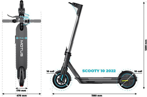 Hulajnoga elektryczna Motus Scooty 10