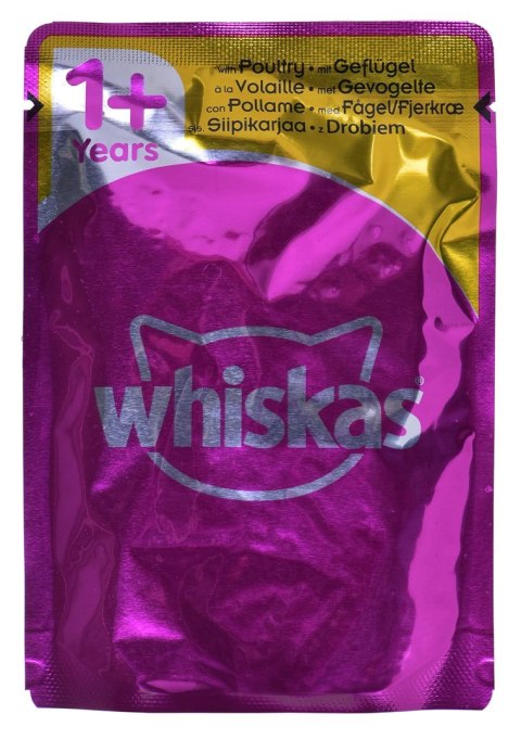 WHISKAS saszetki z drobiem dla kota 80x85g