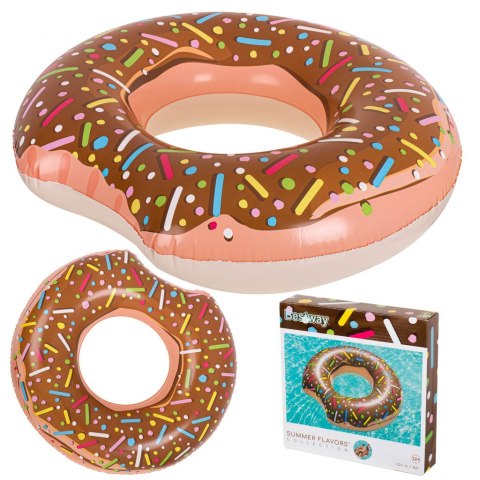 BESTWAY 36118 Koło do pływania donut 107cm brązowe