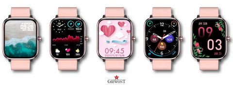 Smartwatch Giewont GW230-1 Różowe Złoto-Różowy