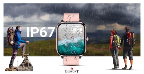 Smartwatch Giewont GW230-1 Różowe Złoto-Różowy