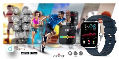 Smartwatch Giewont GW230-4 Srebrno-Niebieski