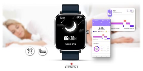 Smartwatch Giewont GW230-4 Srebrno-Niebieski