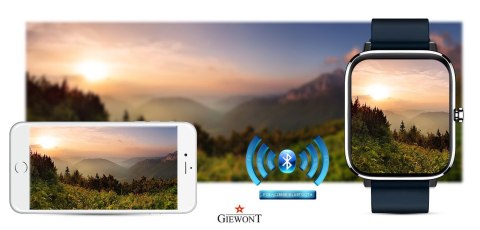 Smartwatch Giewont GW230-4 Srebrno-Niebieski