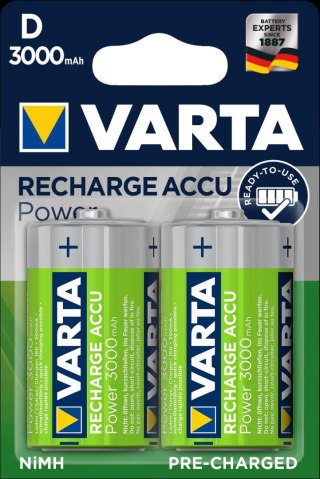 Akumulatorki VARTA Recharge Power Accu 3000mAh HR20/D 2szt