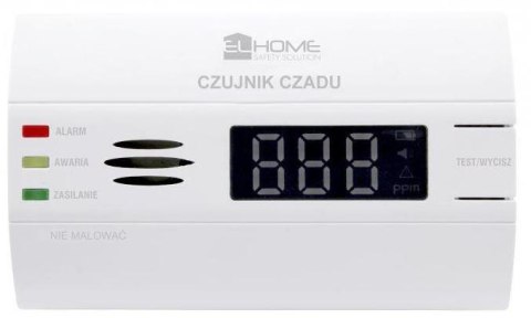 Czujnik czadu EL Home CD-90B8 wolnostojący, wyświetlacz LCD, 3 lata gwarancji