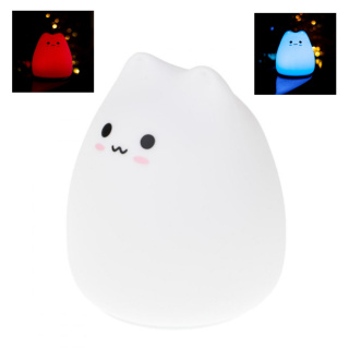 Lampka nocna dotykowa Little Cat - silikonowa LED