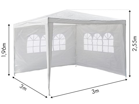 Pawilon ogrodowy handlowy automatyczny ścianki 3x3m