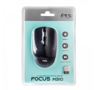 MYSZ MS FOCUS M310 RF 1600DPI 4P CZARNA AKUMULATOROWA