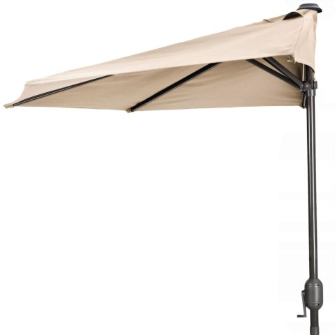 PARASOL OGRODOWY PÓŁ-PARASOL ŚCIENNY NA TARAS 2,7M BEŻOWY PARASOL OGRODOWY PÓŁ-PARASOL ŚCIENNY NA TARAS 2,7M BEŻOWY