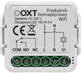 Moduł OXT Mini 1 obwód beznapięciowy WiFi Tuya