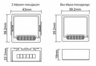 Moduł OXT mini 4 obwody ZigBee Tuya