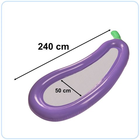 Materac dmuchany siateczkowy bakłażan 250cm