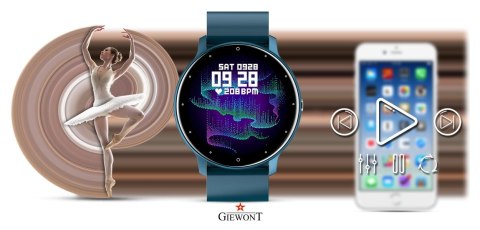 Smartwatch Giewont GW120-4 Niebieski-Niebieski