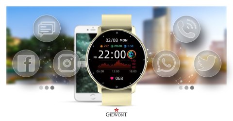 Smartwatch Giewont GW120-6 Ecru-Ecru