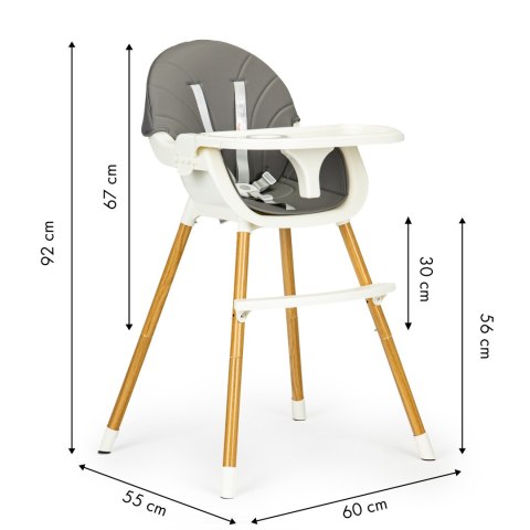 Fotelik krzesełko do karmienia 2w1 ECOTOYS