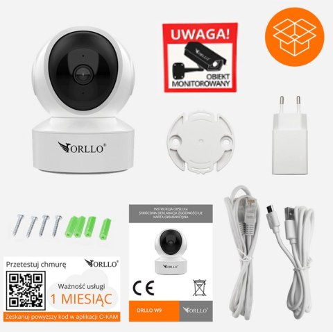 Kamera IP Orllo W10 mini wewnętrzna obrotowa 5MP SIM