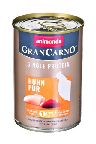 ANIMONDA GranCarno Single Protein: kurczak - mokra karma dla psa - 400g